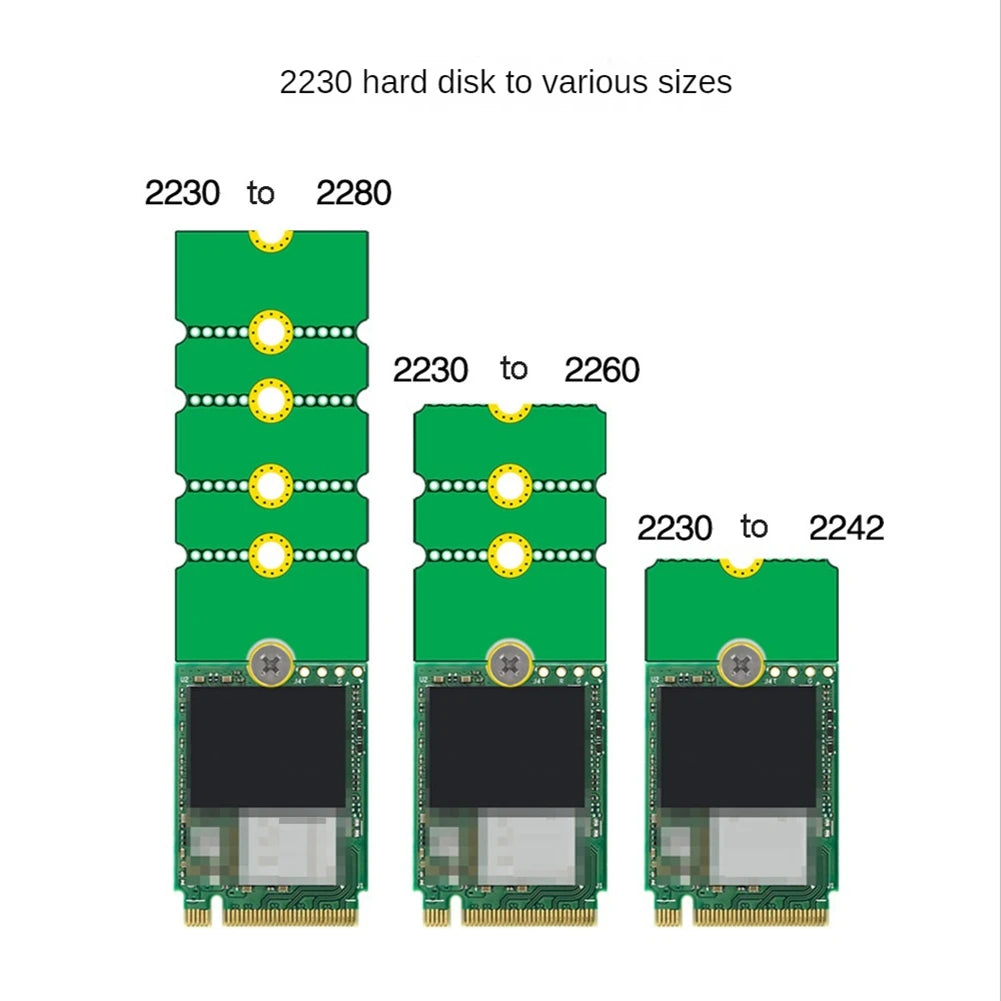 A36T-NGFF NVME M.2 Extended Bracket 2230 To 2242/2260/2280, 2242 To 2280, 2260 To 2280 Transfer Adapter Expansion Rack Board Peaceful Pleasures Health and Wellness