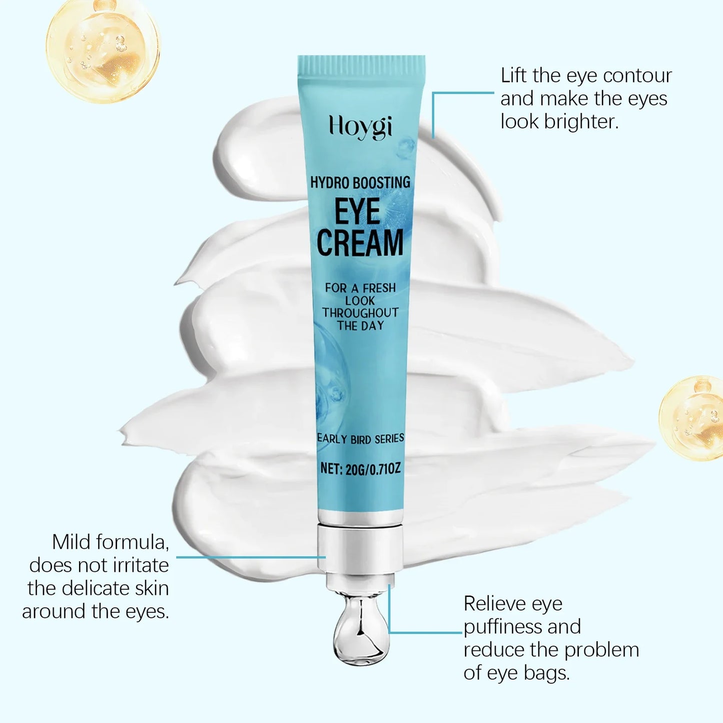 Hoygi Brightening Eye Cream – Firming, Moisturizing & De-Puffing