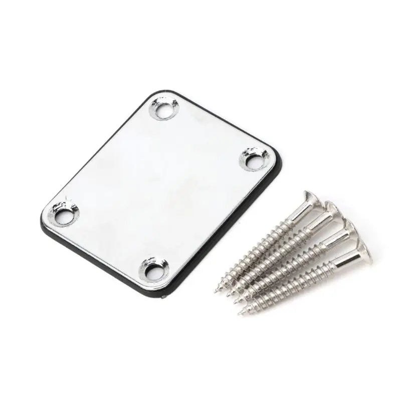 Electric Guitar Neck Plate Fix Tele Joint Board 4 Screws