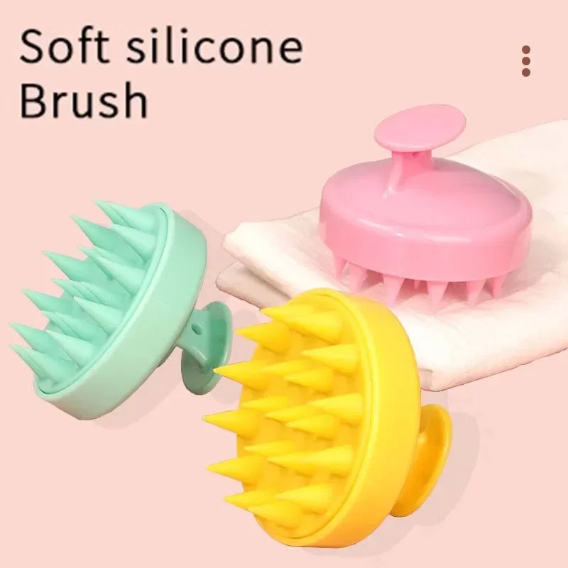 Silicone Scalp Massage Shampoo Brush | Hair Washing Comb