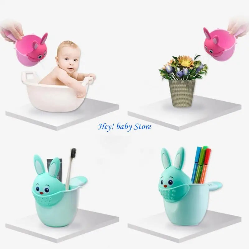 Baby Bath Waterfall Rinser Cup | Cartoon Shampoo Rinse