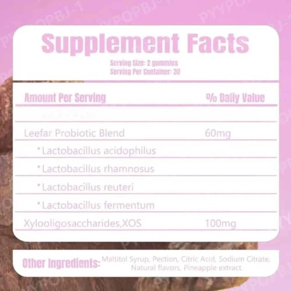 Women's Probiotic Gummies with Prebiotics | Pineapple, 60ct