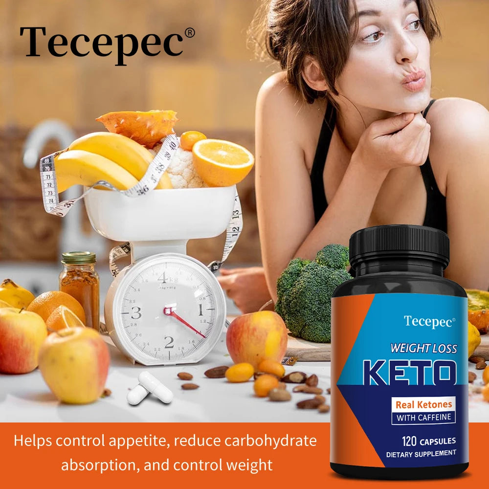 Keto BHB Capsules 2000mg – with Sodium, Caffeine anhydrous, Supports Metabolism Energy Focus & Immune System, Weight Management Peaceful Pleasures Health and Wellness