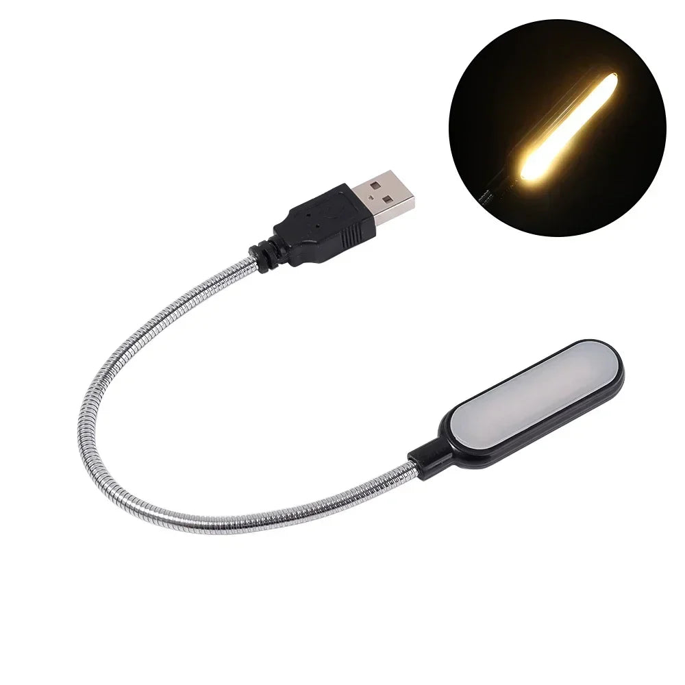 POCKETMAN USB LED Book Light | Flexible Gooseneck Reading Lamp