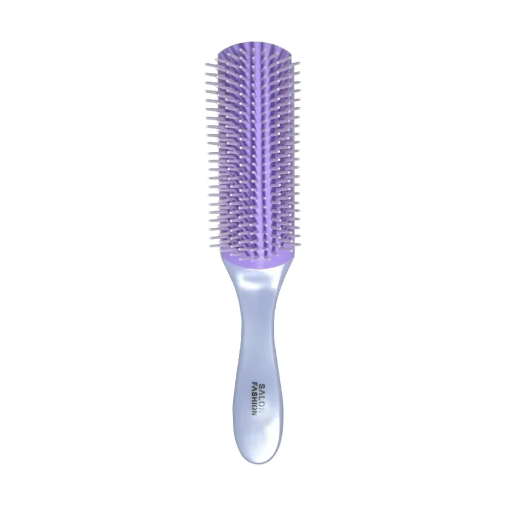 9-Row Detangling Hair Brush – Cushion Scalp Massage Comb