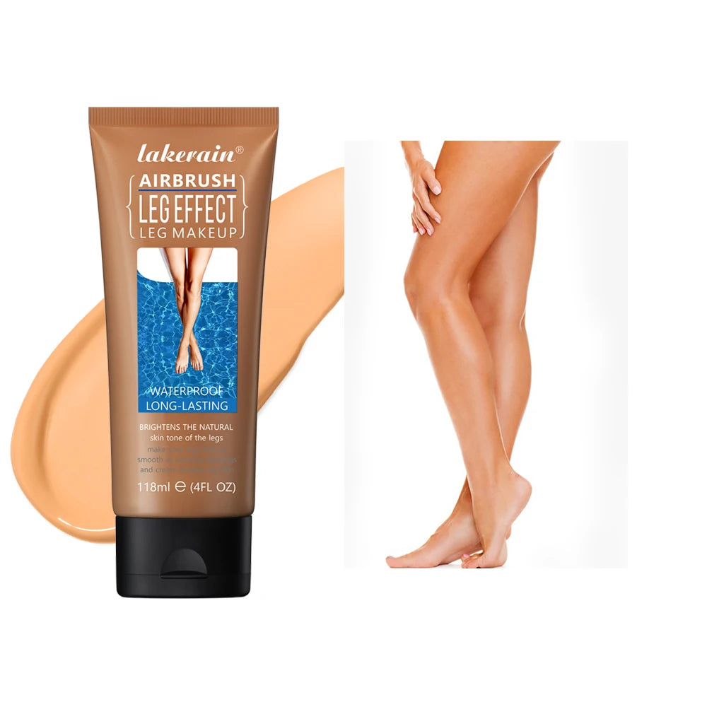 Body Foundation 100ml Tan Leg Makeup Lotion Even Skin Tone Waterproof Long Lasting Body Tanning Cream Medium Bronze Leg Makeup Peaceful Pleasures Health and Wellness color3 116ml