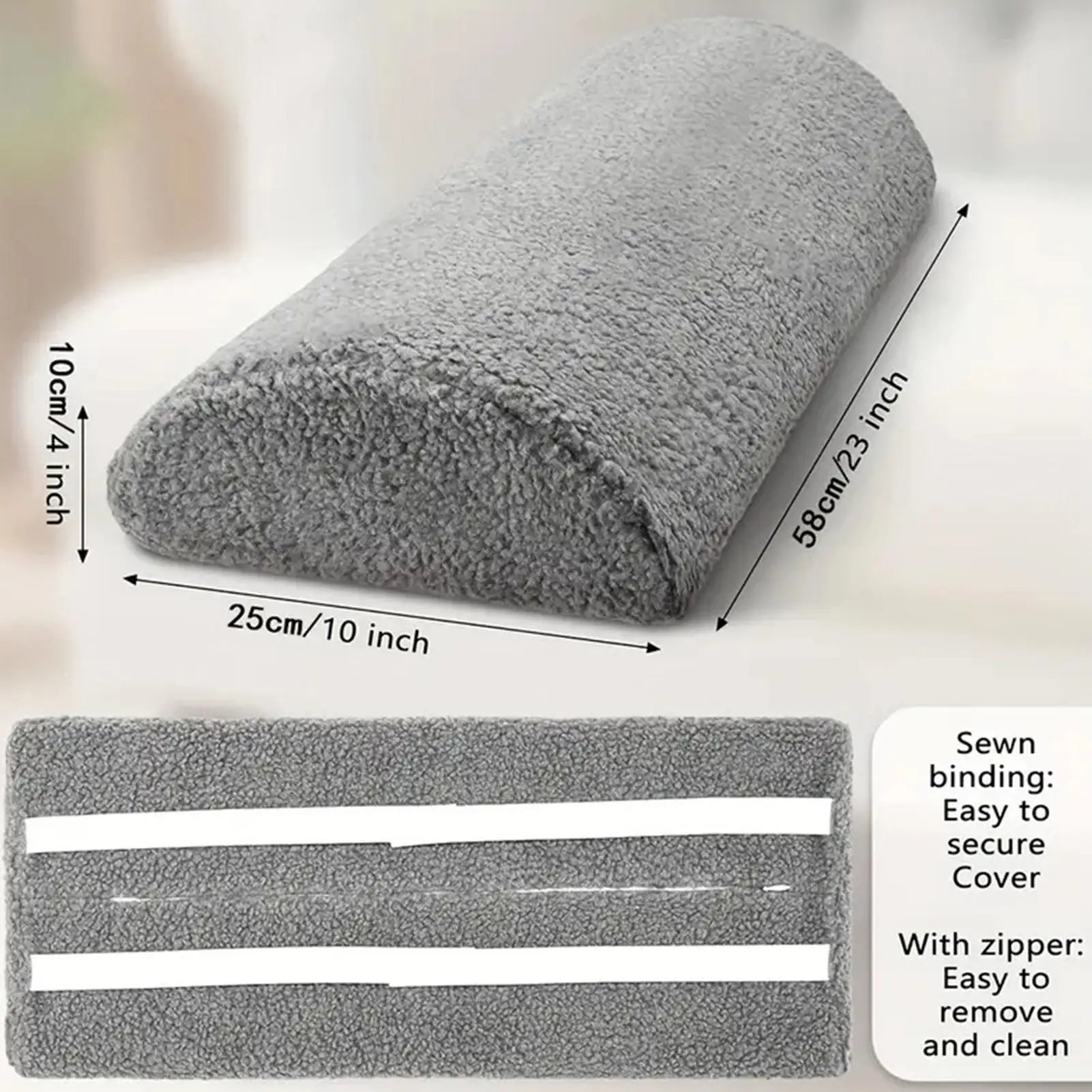 Leg Rest Pillow for Recliner Chair Adjustable Straps Memory Foam Foot Cushion for Bed Sofa Leg Elevation Relief Home Nursing Pad Peaceful Pleasures Health and Wellness