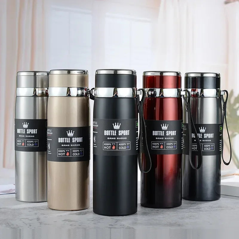 1000ml Stainless Steel Vacuum Thermos Flask – Leakproof & BPA-Free