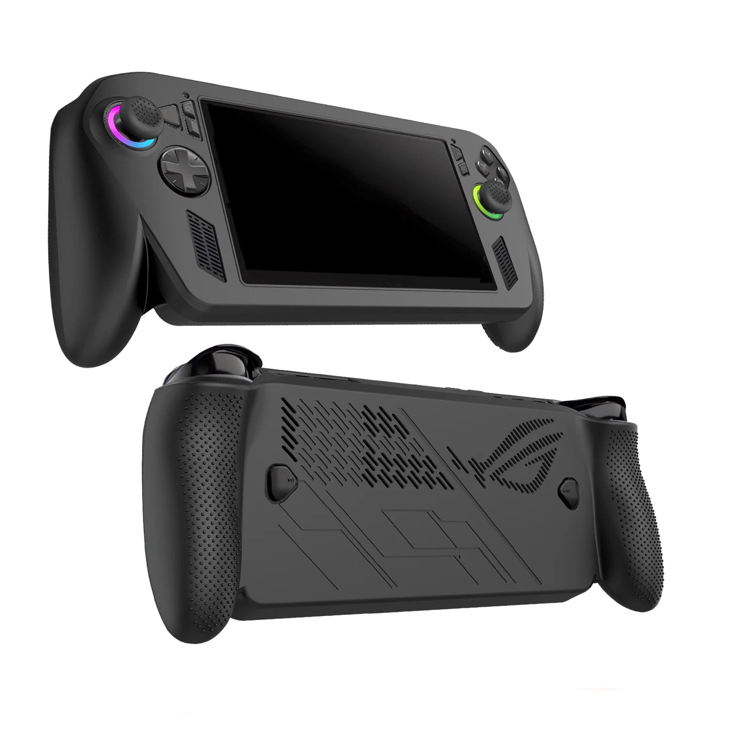 Full-Body Cover For ROG Xbox Ally X Fully Wrap Silicon Soft Protective Shockproof Cover With Support For ROG Xbox AllyX Peaceful Pleasures Health and Wellness black