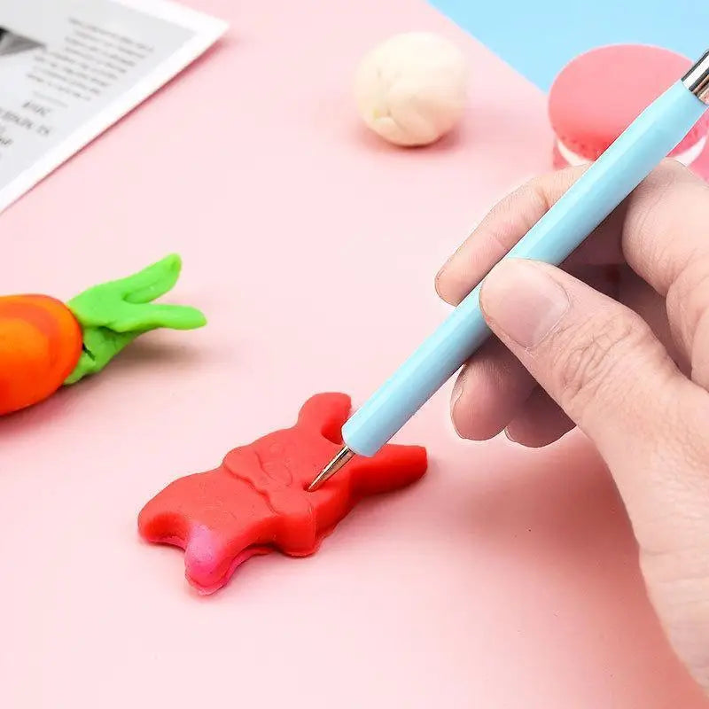Double Head Silicone Carving Pen DIY Ceramic Tool Clay Soft Plastic