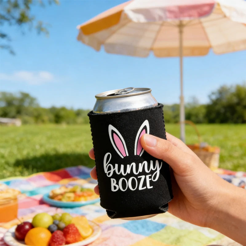 4-Pack Bunny Ear Can Coolers – Easter Basket Stuffers & Party Can Cooler Set Peaceful Pleasures Health and Wellness