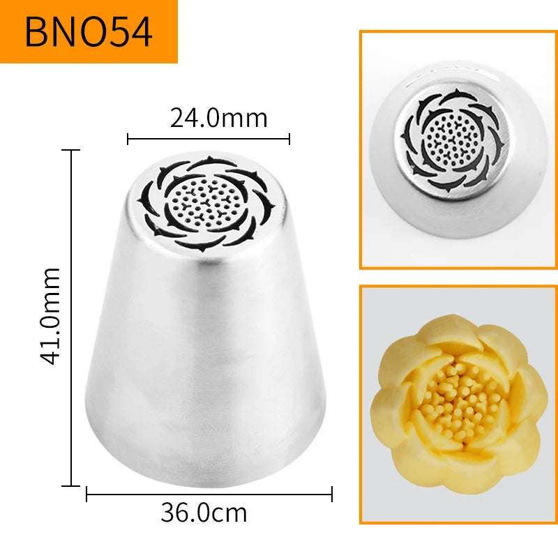 Russian Piping Nozzle Tips – Cake & Cupcake Decorating Set Cake Decorating Tips Peaceful Pleasures Health and Wellness style 12
