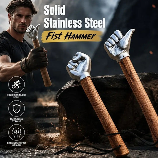 Stainless Steel Fist Hammer | Novelty Thumbs-Up Shaped Tool Novelty Hammer Peaceful Pleasures Health and Wellness