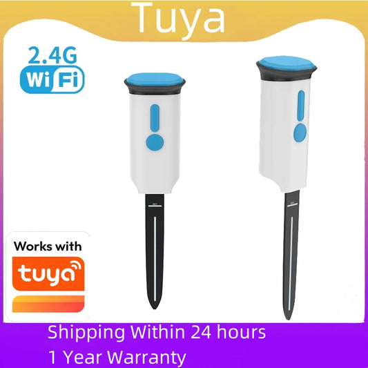 Tuya WiFi Smart Soil Sensor IP66 Waterproof BT 5.0 Garden Automatic Temperature Moisture Detection Smart Scene linkage For Plant Peaceful Pleasures Health and Wellness