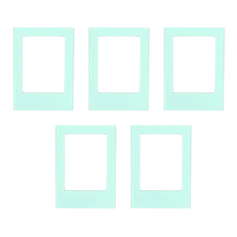 5PCS 3 Inch Magnetic Photo Frame Small Creative Magnet Picture Frames for Desktop Display Home Office Ornament Peaceful Pleasures Health and Wellness 5pcs blue