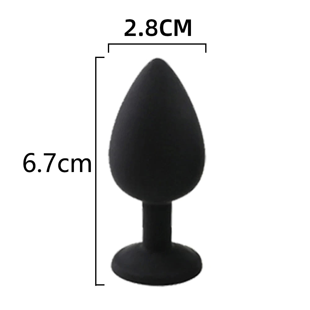 Sex Toy Anal Plug Anal Toys Long Fox Tail Erotic Anus Toy Ass Stuff With Silicone Inserted Behind The Anus Sexy Toys For Woman Peaceful Pleasures Health and Wellness A-C525-black