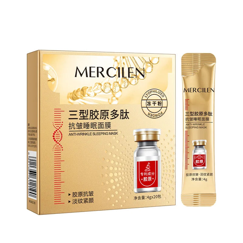 Mercilen Collagen Anti-Aging Sleeping Face Mask 20pc Set