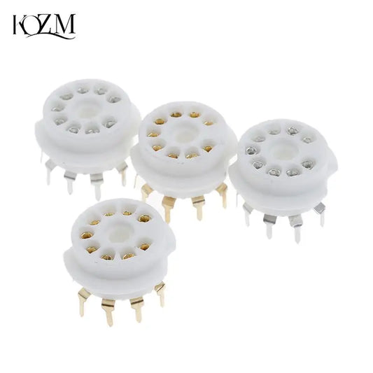 Gold-Plated 9-Pin Ceramic Tube Socket for 12AX7 ECC83 EL84 Vacuum Tube Socket Oasis Select