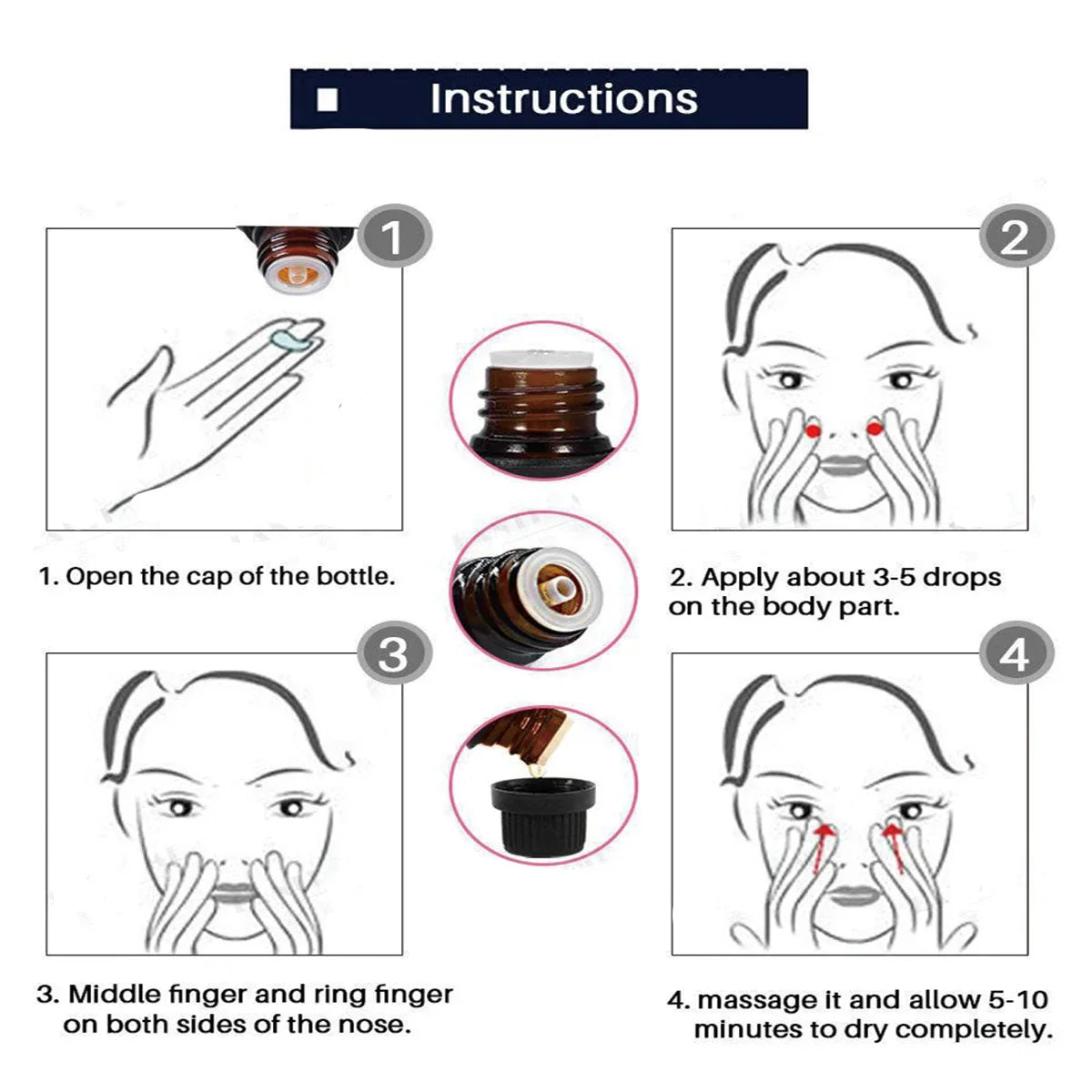 TRSTAY Lavender Nose Contour Moisturizing Essential Oil