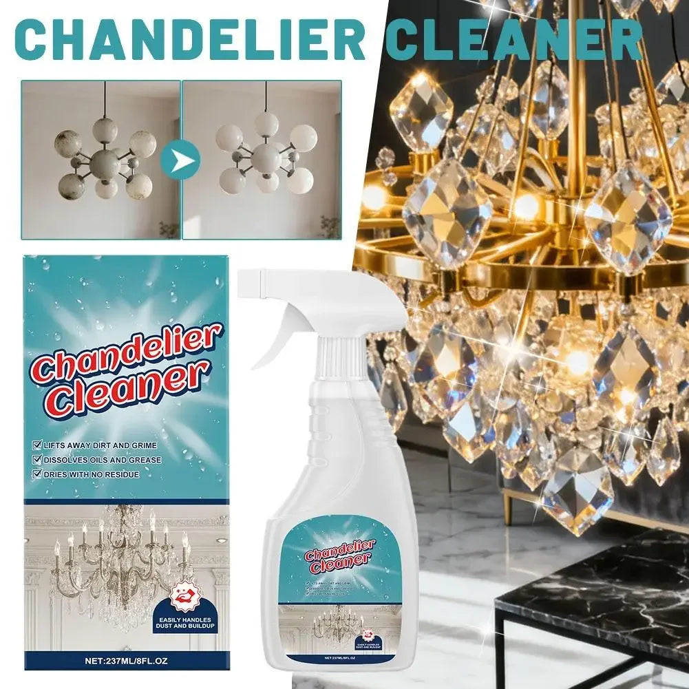 No Rinse Crystal Chandelier Cleaner Streak Free For Glass Metal Lamp Cleaning And Care Plastic Surfaces Eco Friendly Tool Peaceful Pleasures Health and Wellness