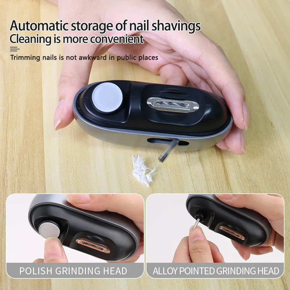 Electric Nail Cutter With Led Light Rechargeable Electric Painless Automatic Trimmer Suitable For Infants And Adults Peaceful Pleasures Health and Wellness