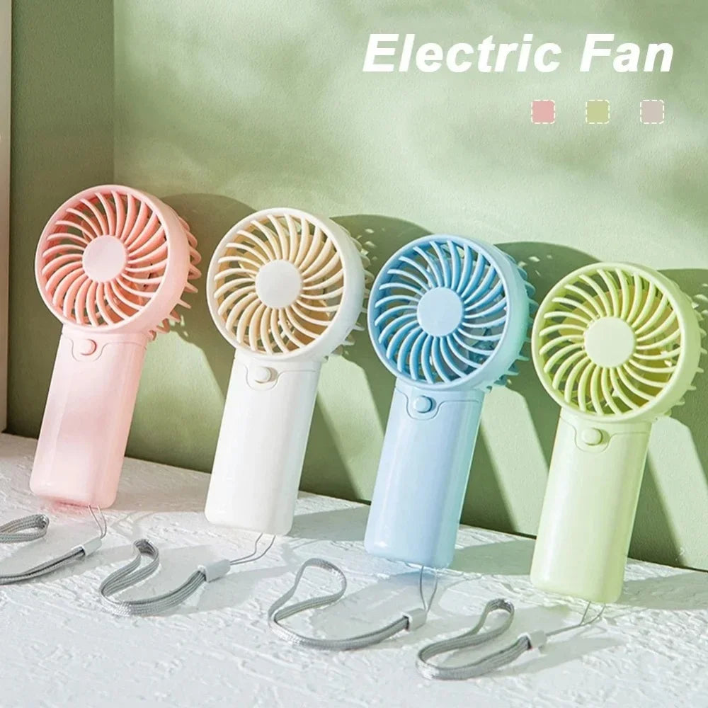 Portable Mini USB Rechargeable Handheld Fan – 3-Speed