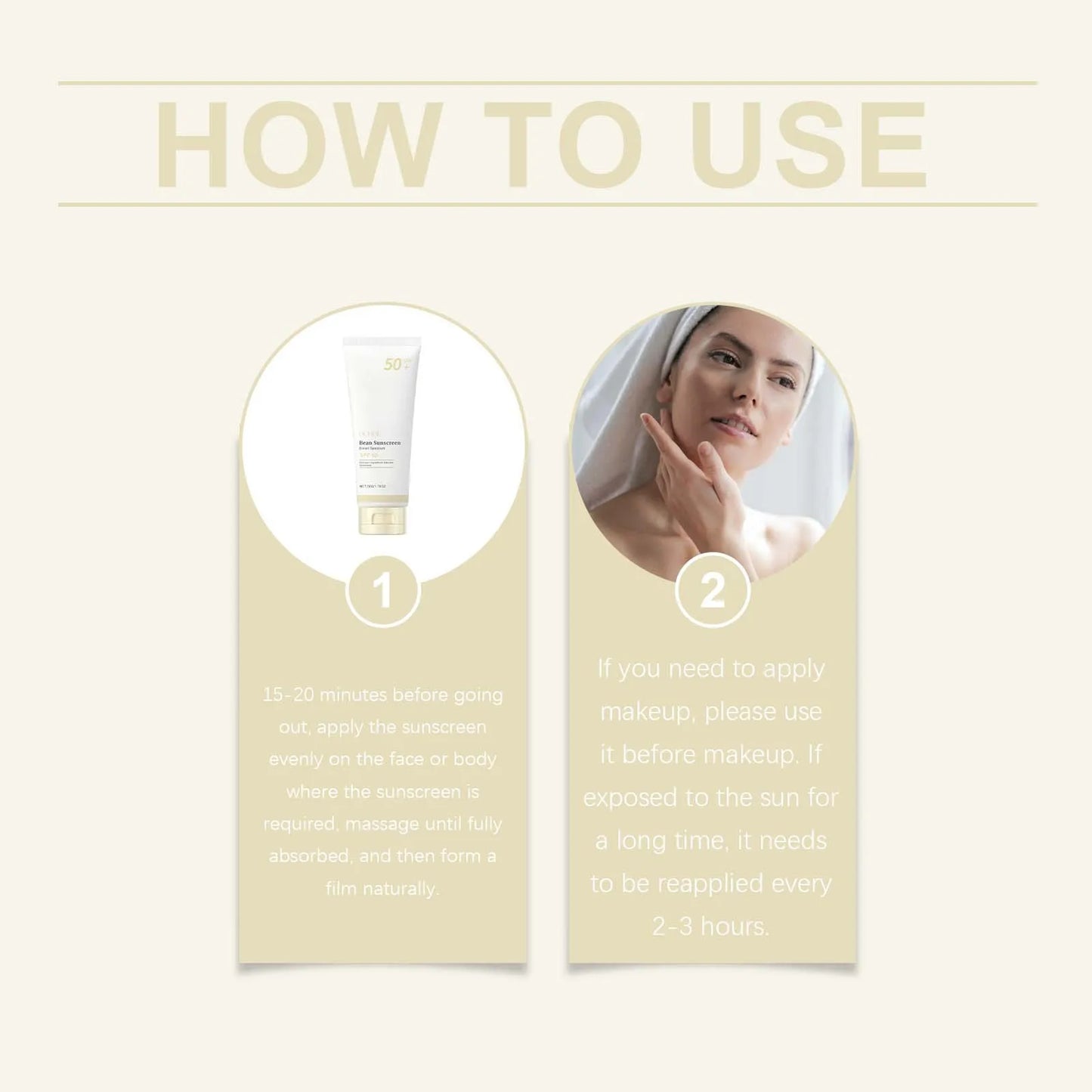 Ouhoe SPF 50+ Mild Moisturizing Sunscreen UVA/UVB 50g
