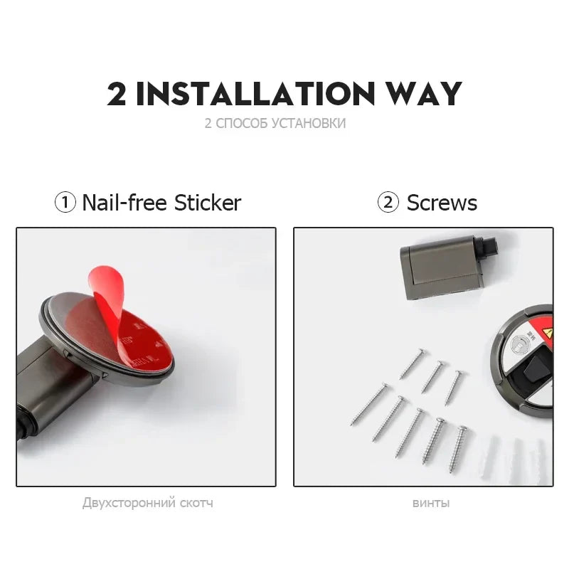 Magnetic Door Stopper – Heavy Duty, Adjustable, No-Drill