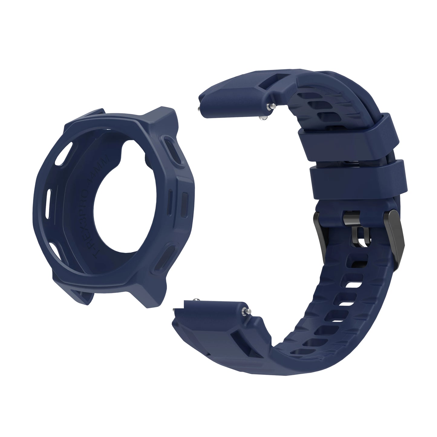 Amazfit T-Rex 3 Pro 44mm Silicone Band + Case Combo Peaceful Pleasures Health and Wellness dark blue