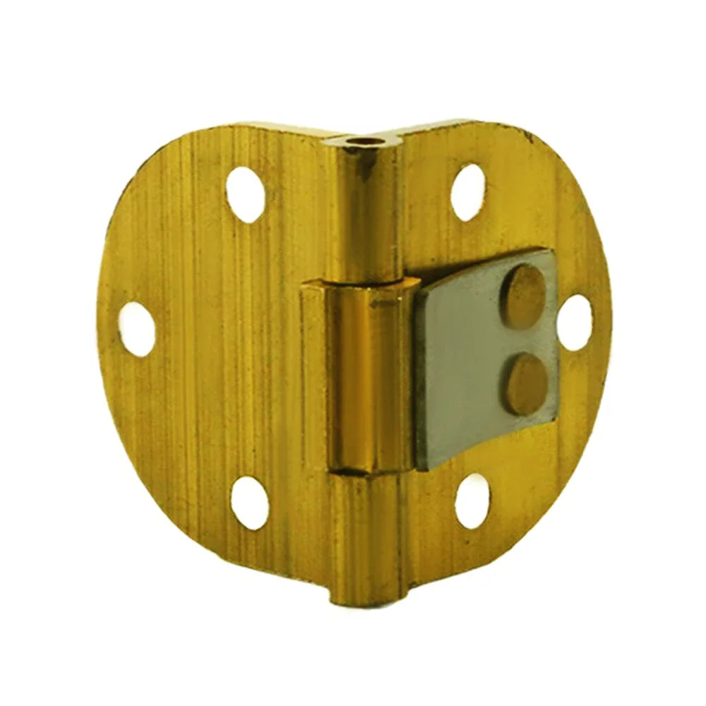 Brass Tray Hinges 90° Spring Folding with Clip Positioning 2-Pack