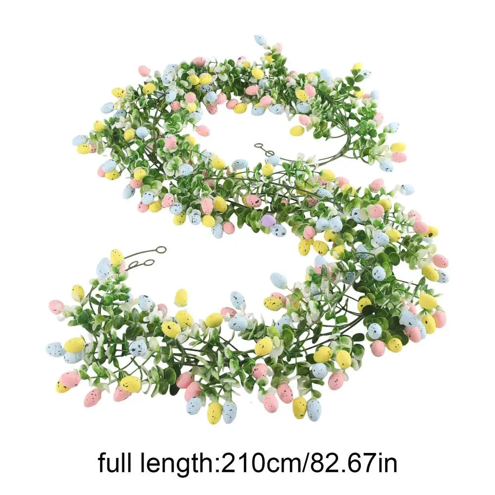 2-Pack Easter Egg Vine Garland – Spring Mantle & Wall Décor