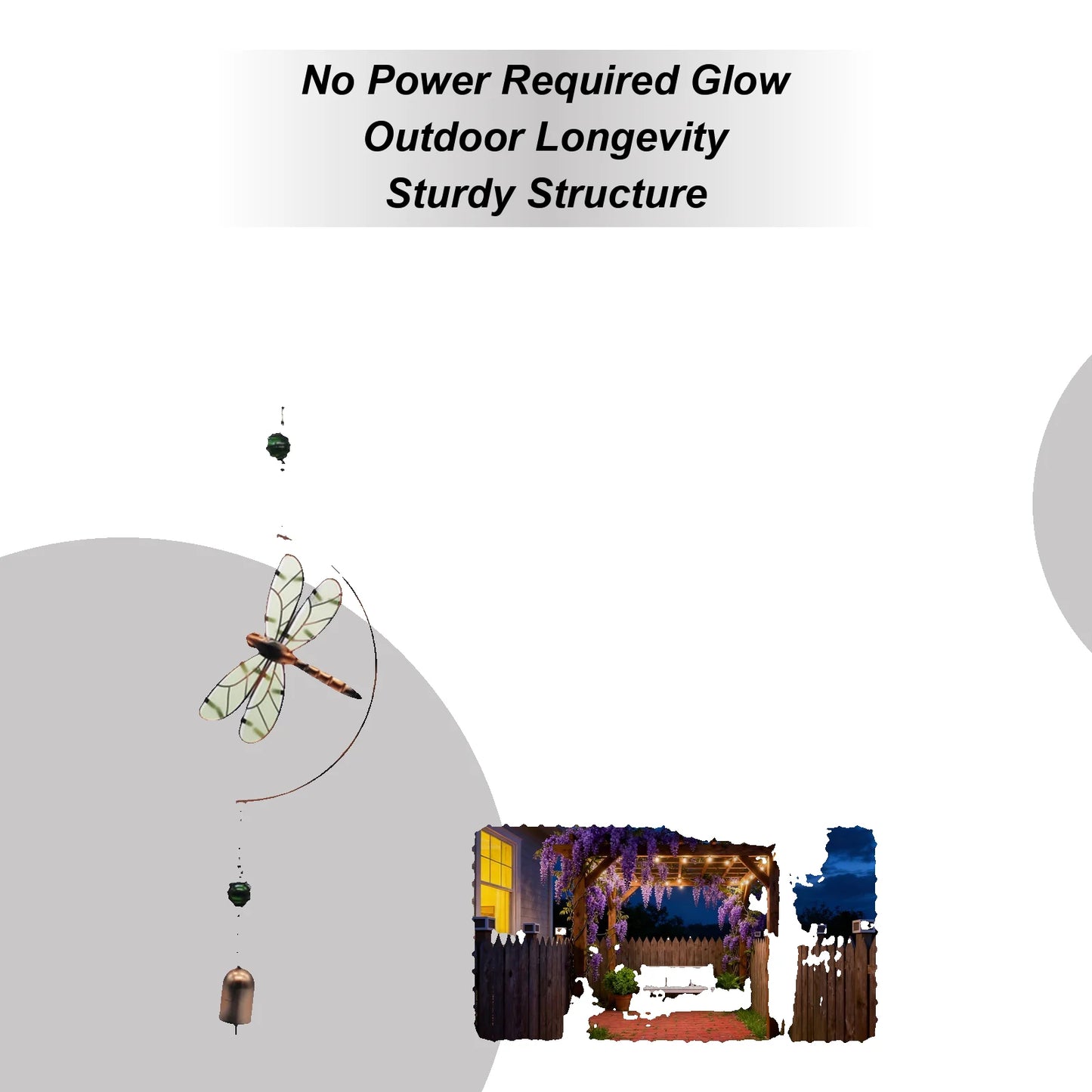 Solar Butterfly Wind Chime | Glow-in-the-Dark Garden Décor Solar Wind Chime Peaceful Pleasures Health and Wellness