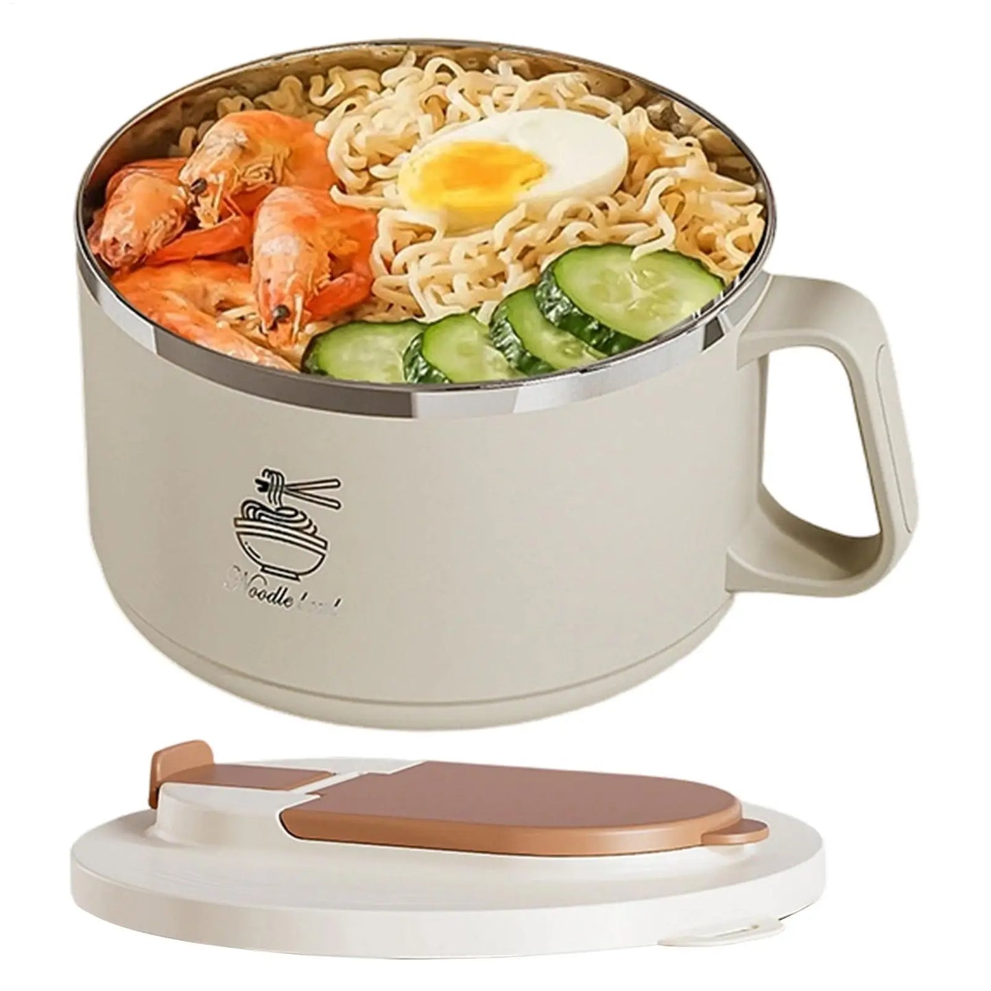 1650ml Stainless Steel Soup Bowl | Leakproof Lunch Container