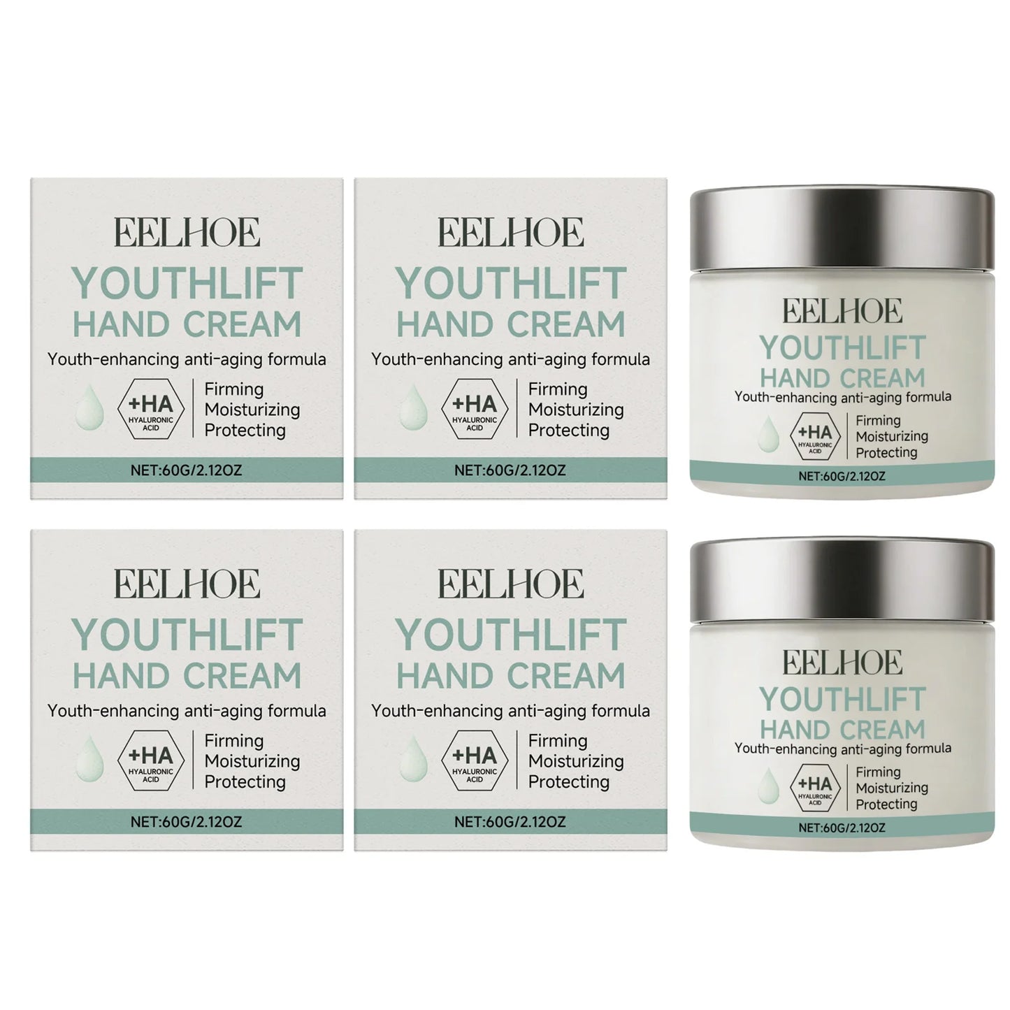 Retinol Hand Cream Nourishing Repair Soften Skin Prevent Dryness Cracking Beauty Long-Lasting Moisturizing Hand Skincare Lotion Peaceful Pleasures Health and Wellness 4 x 60g Boxed