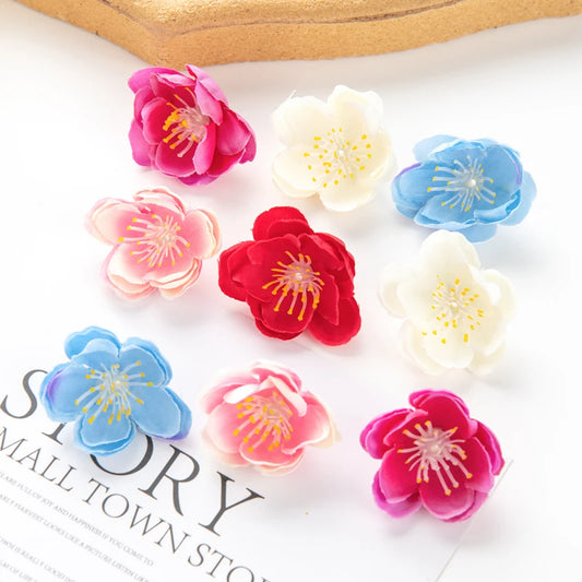 Artificial Sakura Silk Flower Heads 10/20pcs – Wedding Décor Artificial Silk Flowers Peaceful Pleasures Health and Wellness