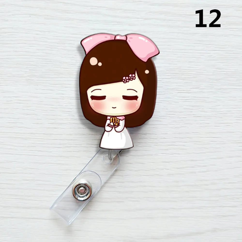 Nurse Exhibiton ID Name Card Badge Reel Doctor Clips Office Supplies Card Holder Clip Badge Holder Clip Name Card Holder Peaceful Pleasures Health and Wellness 12