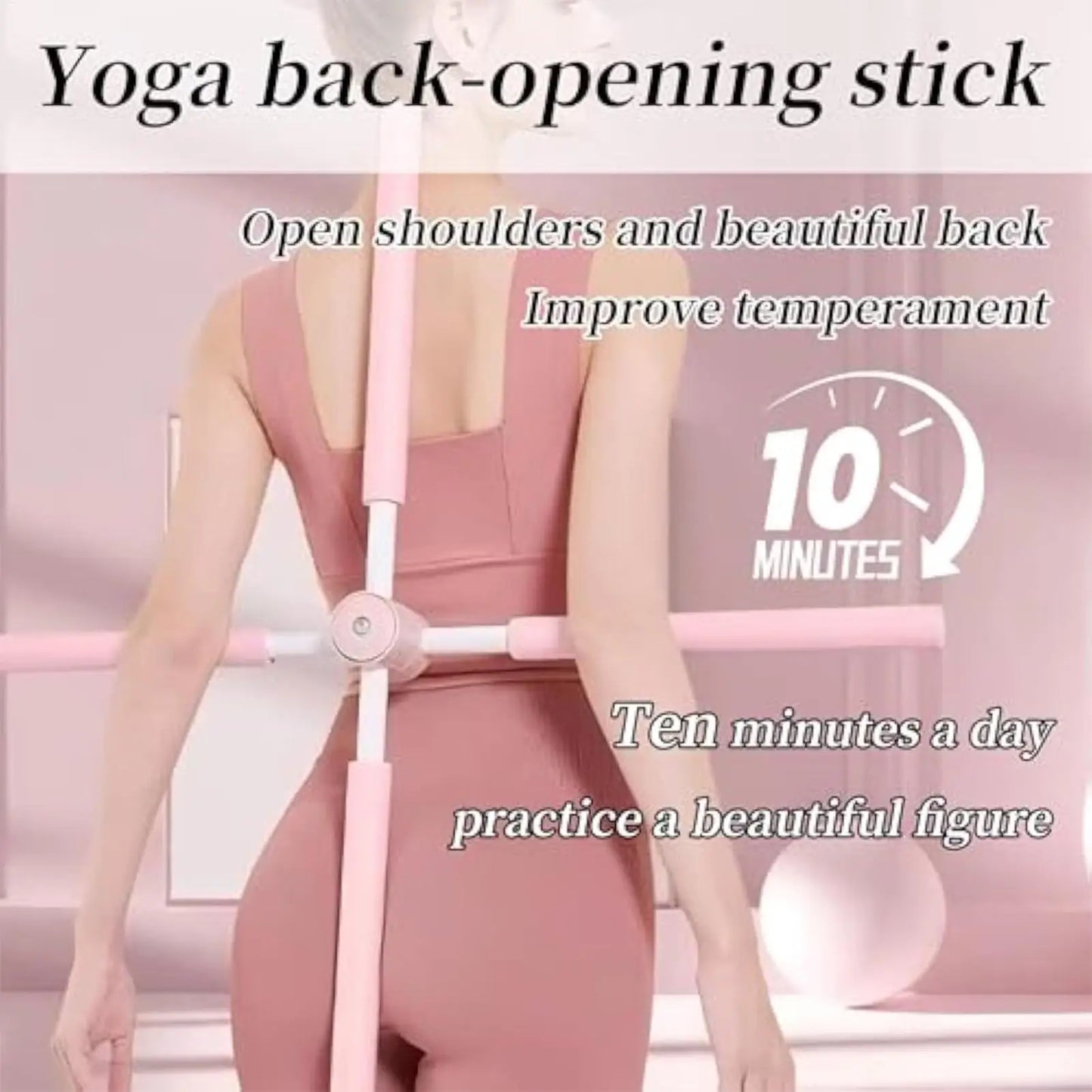 Yoga Stretching Stick – Posture Correction Rod | Fitness & Pilates