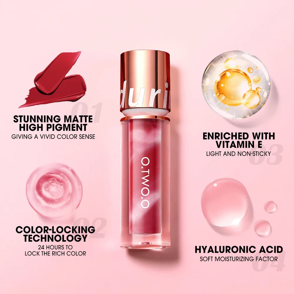 O.TWO.O 8-Pc Velvet Matte Liquid Lipstick Set – Waterproof