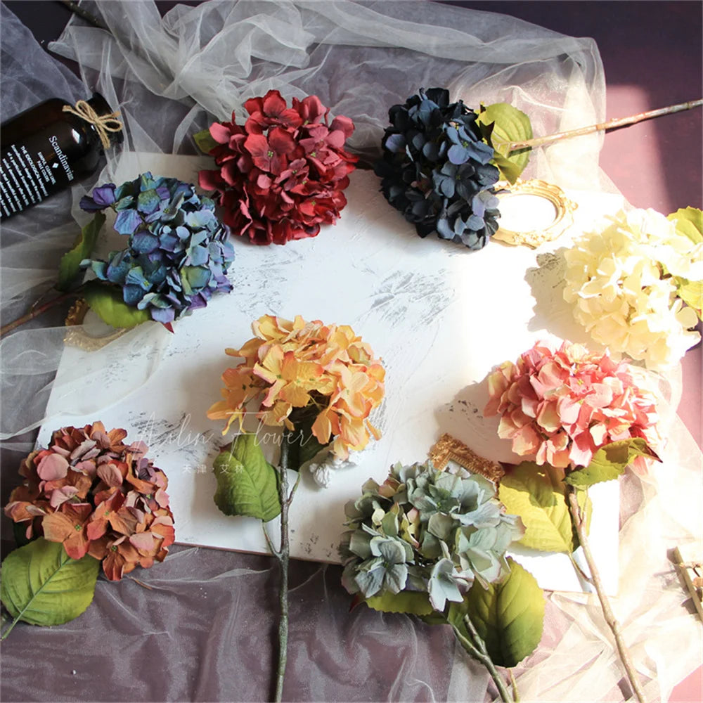 Silk Hydrangea Artificial Flowers Bundle | Home & Wedding Decor