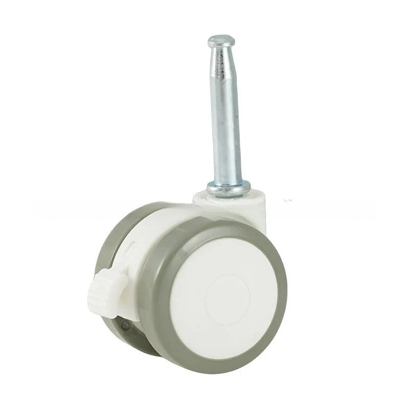 Rubber Swivel Caster Wheels M6/M8 Stem with Locking Brake