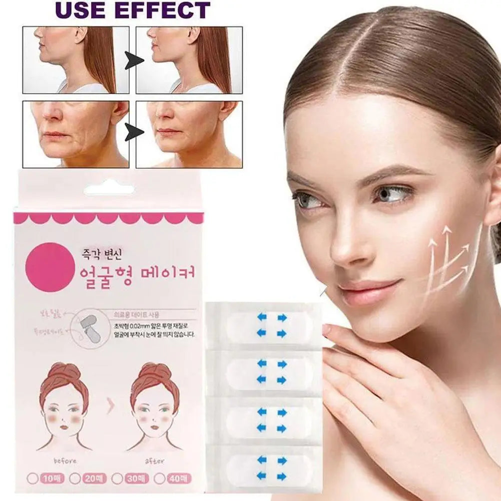 SADOER V-Shape Face Lift Tape – 40 Invisible Firming Patches