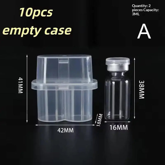 3ml Peptide Vial Storage Organizer | Lab-Grade Vial Box Vial Storage Box Peaceful Pleasures Health and Wellness C 10pcs