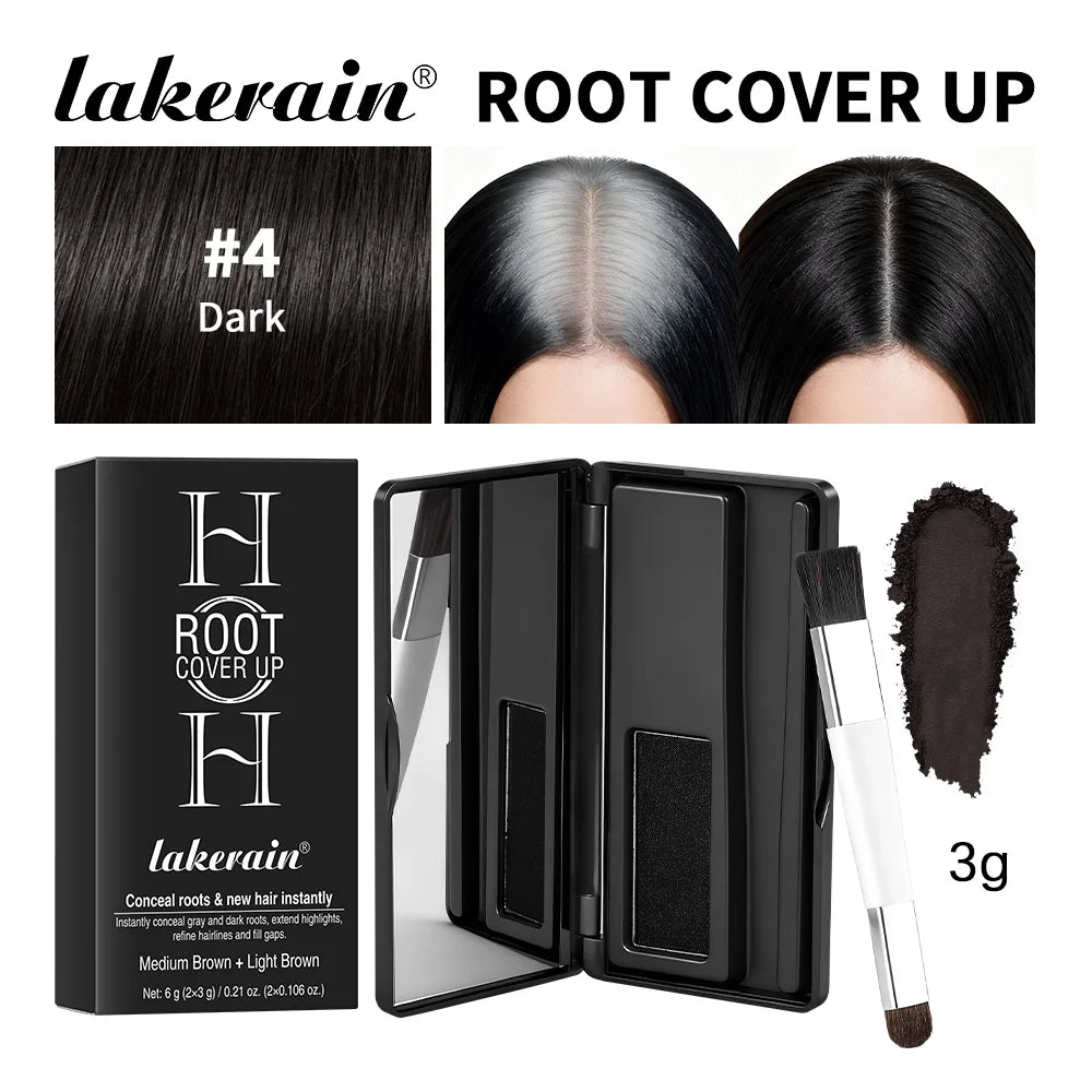 Lakerain Hair Root Covering Decoration Precise Application Hair Root Hairline Long Lasting Waterproof Natural Covers White Hairs Peaceful Pleasures Health and Wellness Dark