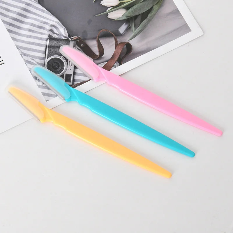 3/4/10Pcs Eyebrow Trimmer Blade Shaver Portable Face Razor Eye Brow Epilation Hair Removal Cutters Safety Razor Woman Makeup Peaceful Pleasures Health and Wellness