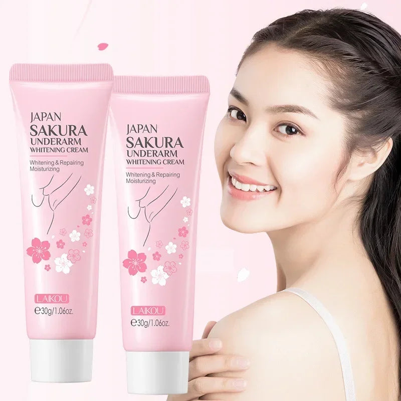 LAIKOU Sakura Body Brightening Cream 30g Peaceful Pleasures Health and Wellness