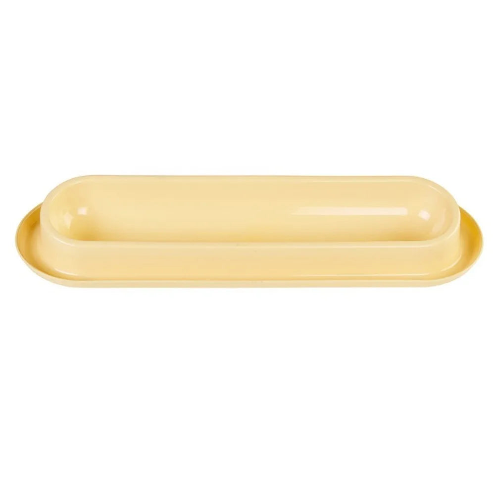 Extra Long Tilted Pet Bowl – Anti-Slip, Large Capacity Cat & Dog