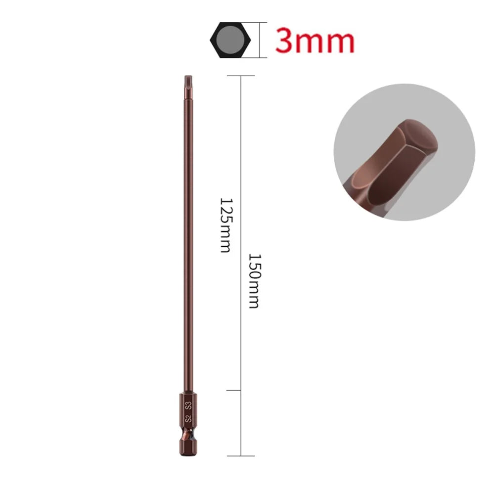 Hex Screwdriver Bits Alloy Steel Magnetic Head Screw Driver Wrench