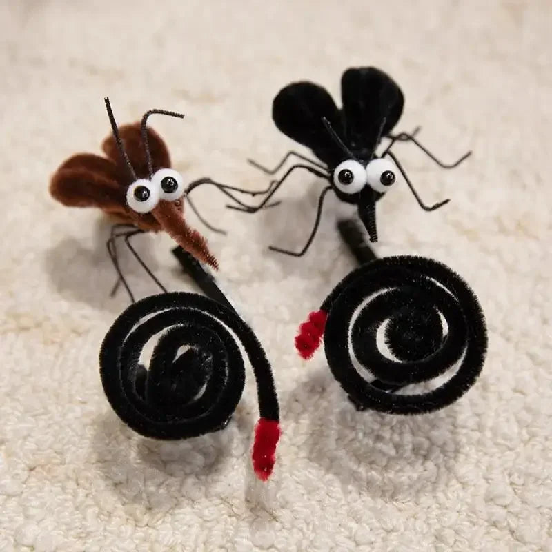 Mosquito Plush Hairpin – Cute Cartoon Insect Hair Clip