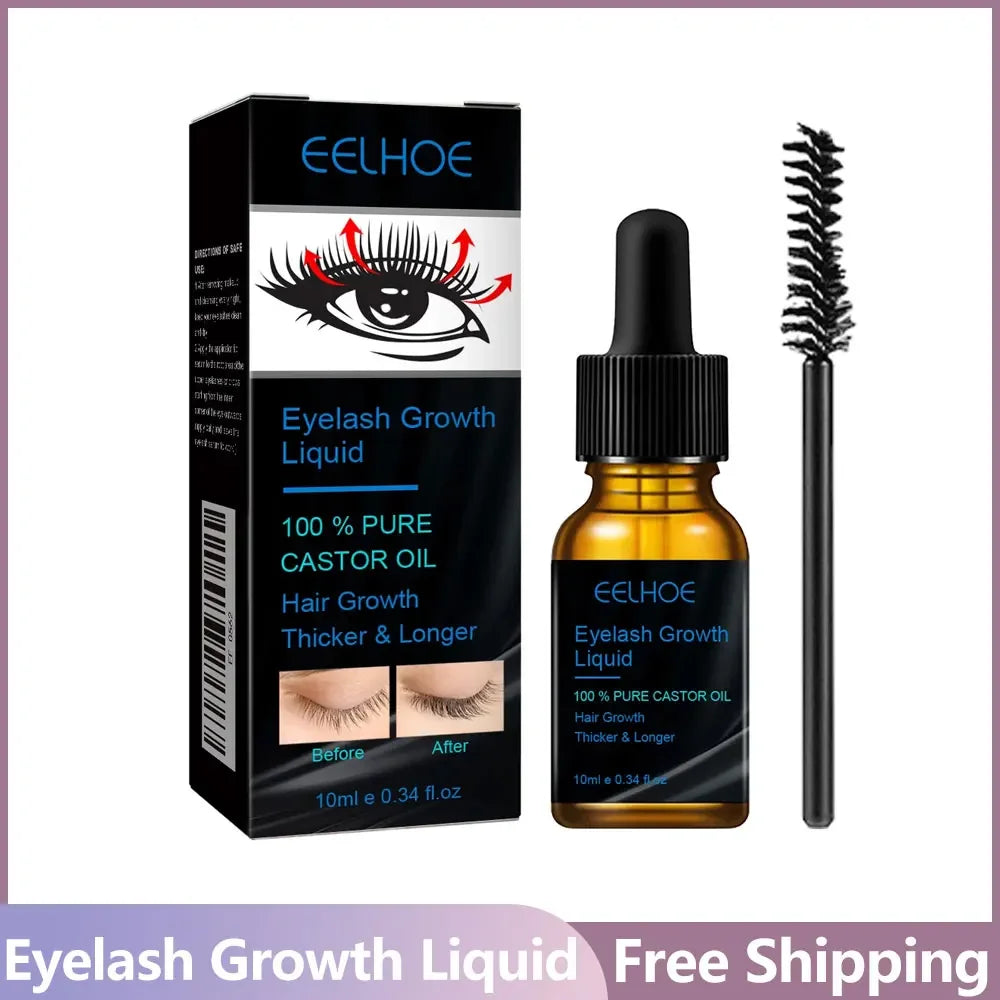 Castor Oil Eyebrow & Eyelash Growth Serum | 10ml Peaceful Pleasures Health and Wellness