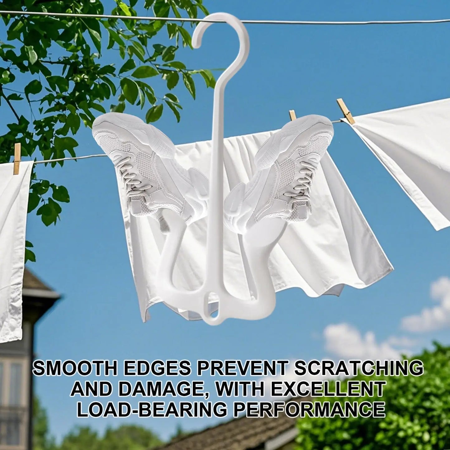 Double Hook Slipper Hanger & Sandal Drying Rack | Home & Travel